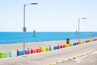 강동몽돌해변 (정자해변)