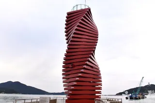 씨월드방파제 등대
